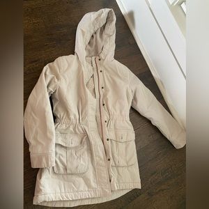 Gap Girls Cream Color Winter Utility Jacket XL‎
